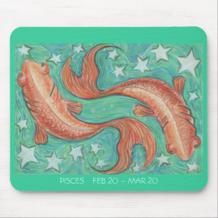 Zodiac Pisces mousepad dates Muismat