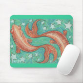Zodiac Pisces mousepad Muismat (Met muis)