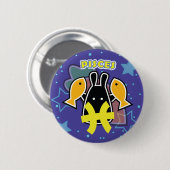 ZODIAC - PISCES RONDE BUTTON 5,7 CM (Voorkant /achterkant)