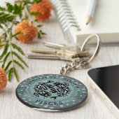 Zodiac Pisces Sleutelhanger (Zijkant)