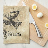  Zodiac Pisces Theedoek (Quarter Fold)