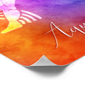 Zodiac : Poster de couleurs de bonbons Aquarius (Coin)