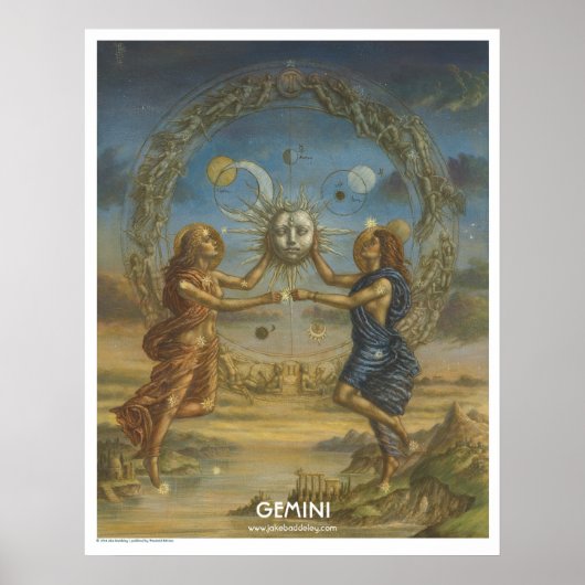 Zodiac Poster - Gemini (Voorkant)