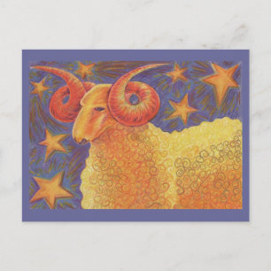Zodiac Ram-briefkaart Briefkaart