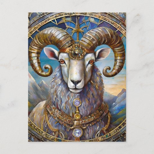 Zodiac - Ram de Ram Briefkaart (Voorkant)
