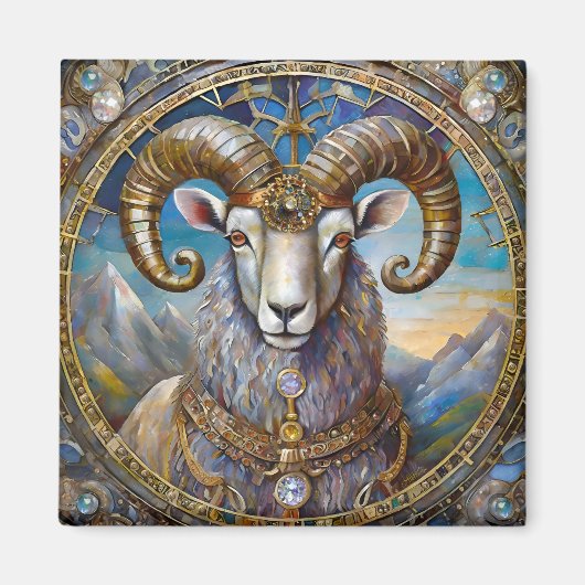Zodiac - Ram de Ram Magneet (Voorkant)
