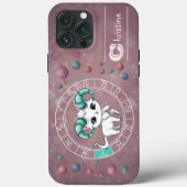 Zodiac Ram Schattigee Cat Wheel Planet Astrologie Case-Mate iPhone Case (Achterkant)