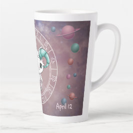 Zodiac Ram Schattigee Cat Wheel Planet Astrologie Latte Mok