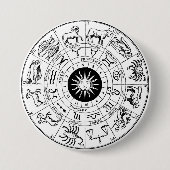 Zodiac Ronde Button 7,6 Cm (Voorkant)