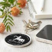 Zodiac Sagittarius Astrology Custom  Black Sleutelhanger (Zijkant)