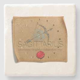 Zodiac - Sagittarius - Coaster Stenen Onderzetter