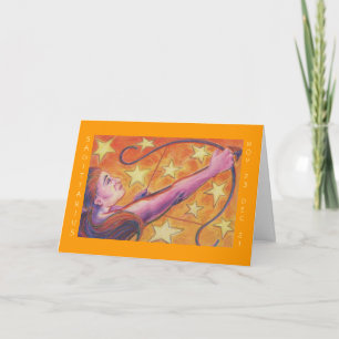 Zodiac Sagittarius "Happy Birthday"-wenskaart Kaart