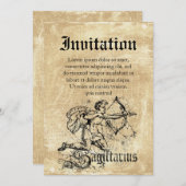  Zodiac Sagittarius Kaart (Voorkant / Achterkant)