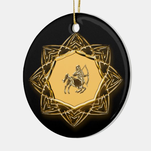 Zodiac Sagittarius - Pas het aan! Keramisch Ornament (Links)
