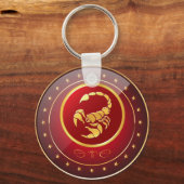 "Zodiac Scorpio" 2.25" Basic Button Sleutelhanger (Voorkant)
