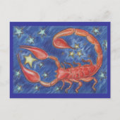 Zodiac Scorpio-briefkaart Briefkaart (Voorkant)