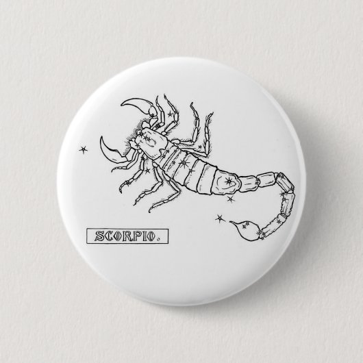 Zodiac Scorpio Button (Voorkant)