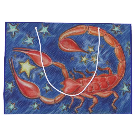 Zodiac Scorpio cadeautas groot (Achterkant)