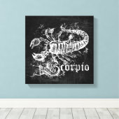 Zodiac Scorpio Canvas Afdruk (Insitu (Houten vloer))