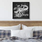 Zodiac Scorpio Canvas Afdruk (Insitu (Slaapkamer))