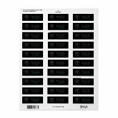 Zodiac Scorpio Etiket (Full Sheet)