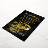 Zodiac Scorpio Folie Uitnodiging (Gedraaid)