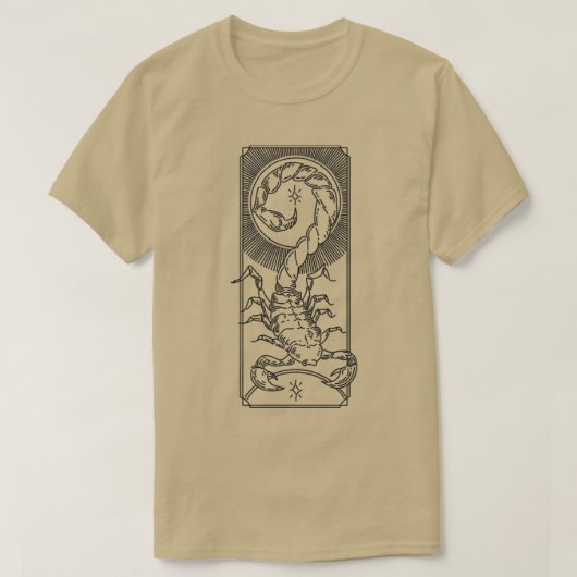Zodiac Scorpio Line pos T-shirt (Design voorkant)