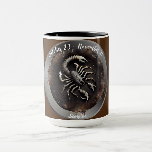 Zodiac Scorpius Scorpio Personeel aanpassen Mok (Midden)