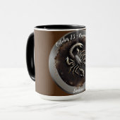 Zodiac Scorpius Scorpio Personeel aanpassen Mok (Voorkant links)