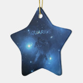 Zodiac sign Aquarius Keramisch Ornament (Links)