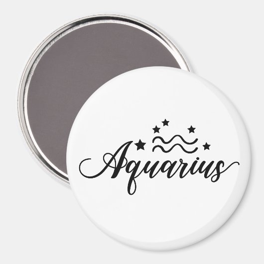 Zodiac Sign Aquarius Magneet (Voorkant / Achterkant)
