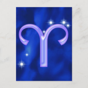 Zodiac sign Aries Briefkaart