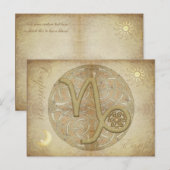 Zodiac Sign Capricorn Briefkaart (Voorkant / Achterkant)