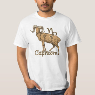 Zodiac Sign Capricorn-symbool T-shirt