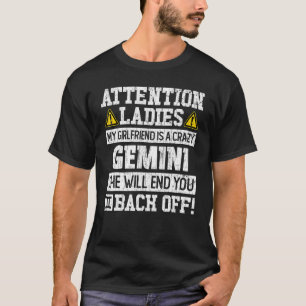 Zodiac Sign Gemini Vriendin Graphic T-shirt