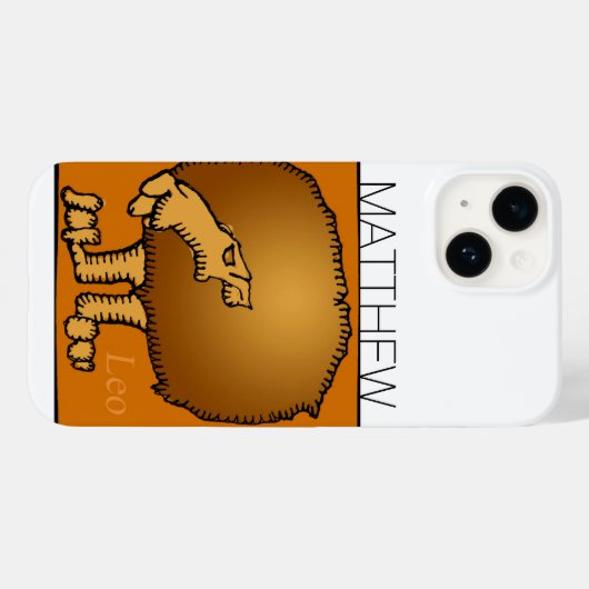 Zodiac Sign Leo gepersonaliseerd Birthday iPC Case-Mate iPhone Case (Achterkant (horizontaal))