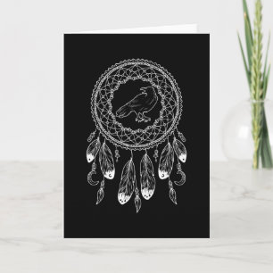 Zodiac Sign Native American Raven Kaart