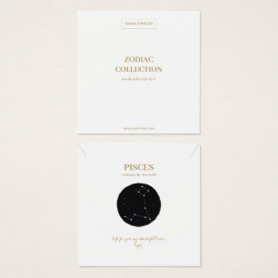 Zodiac Sign Pisces Jewelry Display Kaart