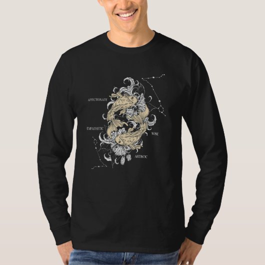 Zodiac sign Pisces T-shirt (Voorkant)