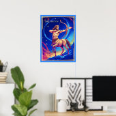 Zodiac Sign Sagittarius as the Celestial Archer Poster (Thuiskantoor)