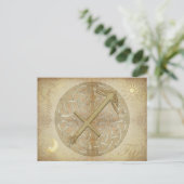 Zodiac Sign Sagittarius Briefkaart (Staand voorkant)