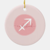Zodiac Sign Sagittarius Keramisch Ornament (Achterkant)