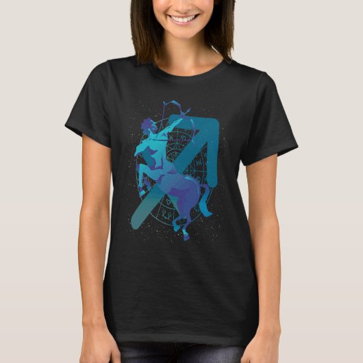 Zodiac Sign Sagittarius T-shirt (Voorkant)