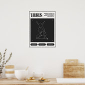 Zodiac Sign Taurus Poster (Keuken)