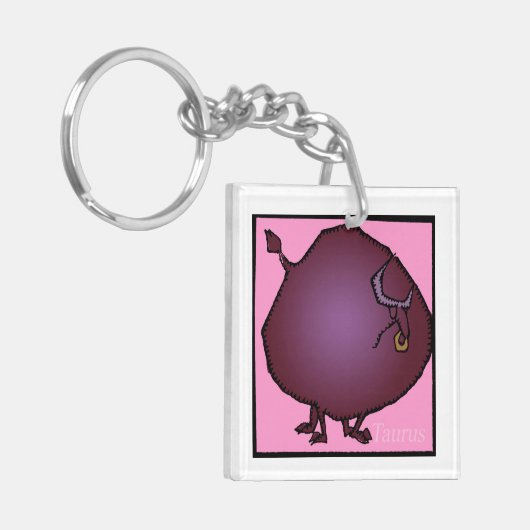 Zodiac-signalen Taurus 2-zijdige Sleutelhanger (Voorkant Links)