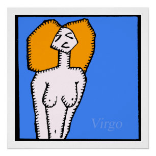 Zodiac-signalen Virgo Birthday Perfect Poster 20x2