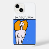 Zodiac-signalen Virgo gepersonaliseerd op Birthday Case-Mate iPhone Case (Achterkant)