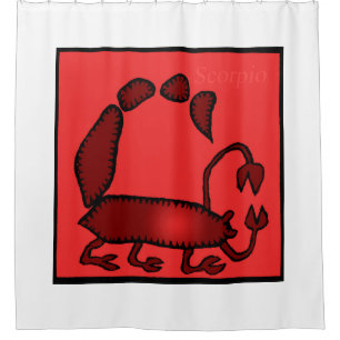 Zodiac Signes Scorpio Douche rideau