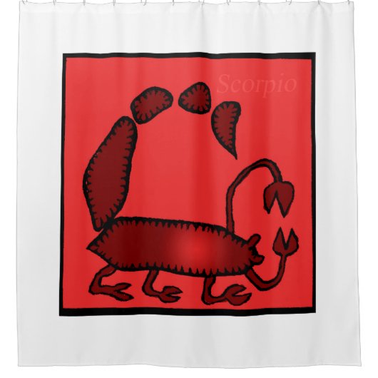 Zodiac Signes Scorpio Douche rideau (Devant)