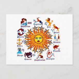 Zodiac-Signs-All-V-1 Briefkaart